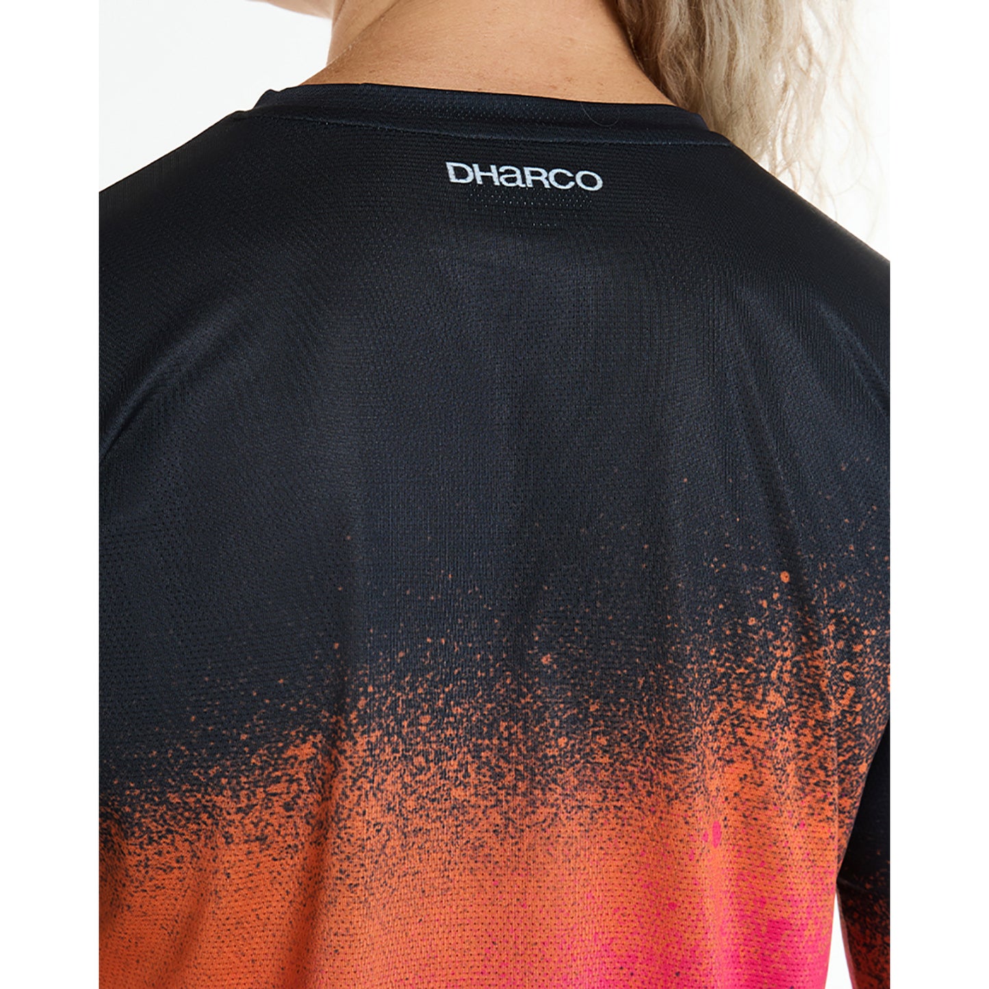 Γυναικείο DHARCO RACE BLACK SNAKE Long Sleeve Jersey Μαύρο/Πορτοκαλί