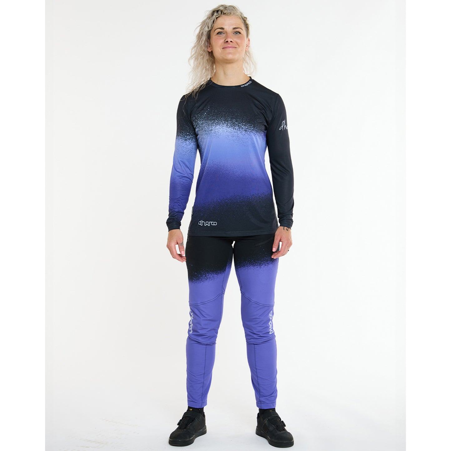 Γυναικείο DHARCO RACE ULTRA VIOLET Long Sleeve Jersey Μαύρο/Μωβ