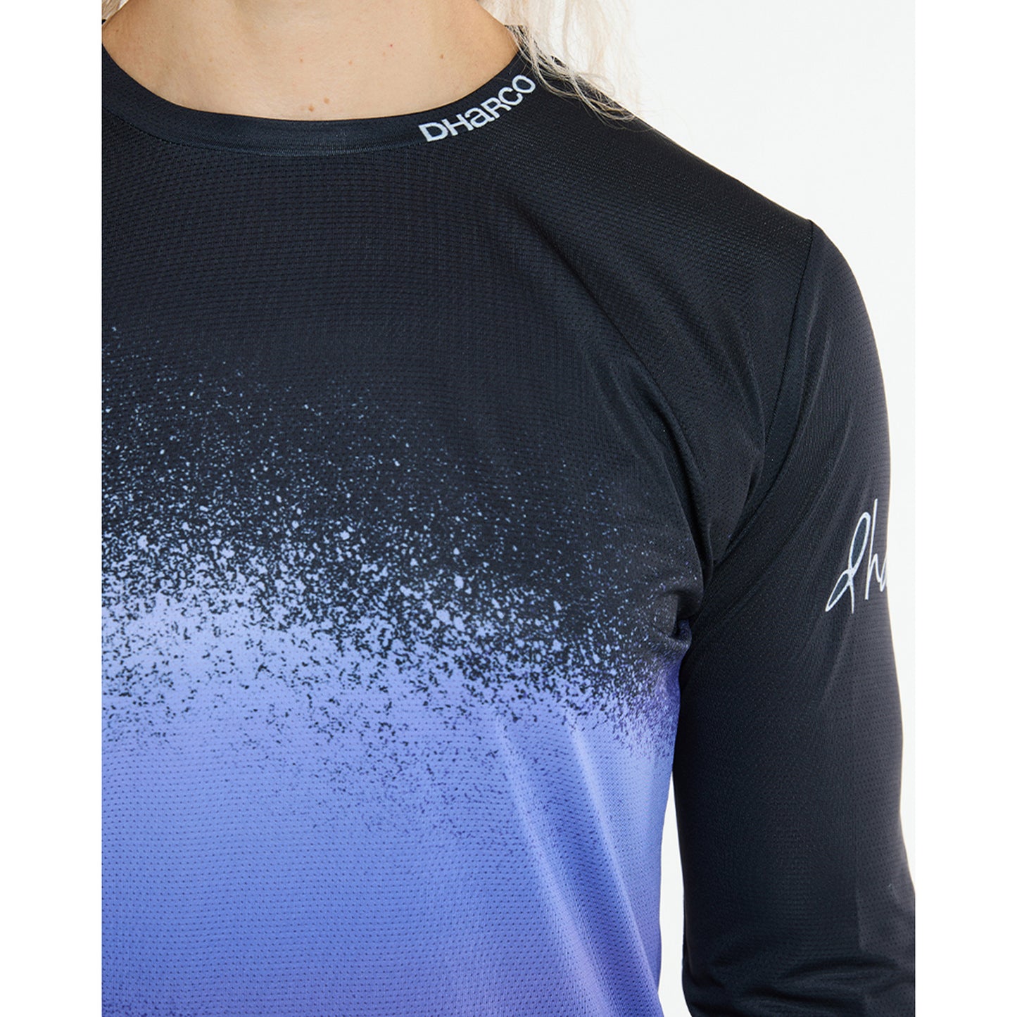 Γυναικείο DHARCO RACE ULTRA VIOLET Long Sleeve Jersey Μαύρο/Μωβ