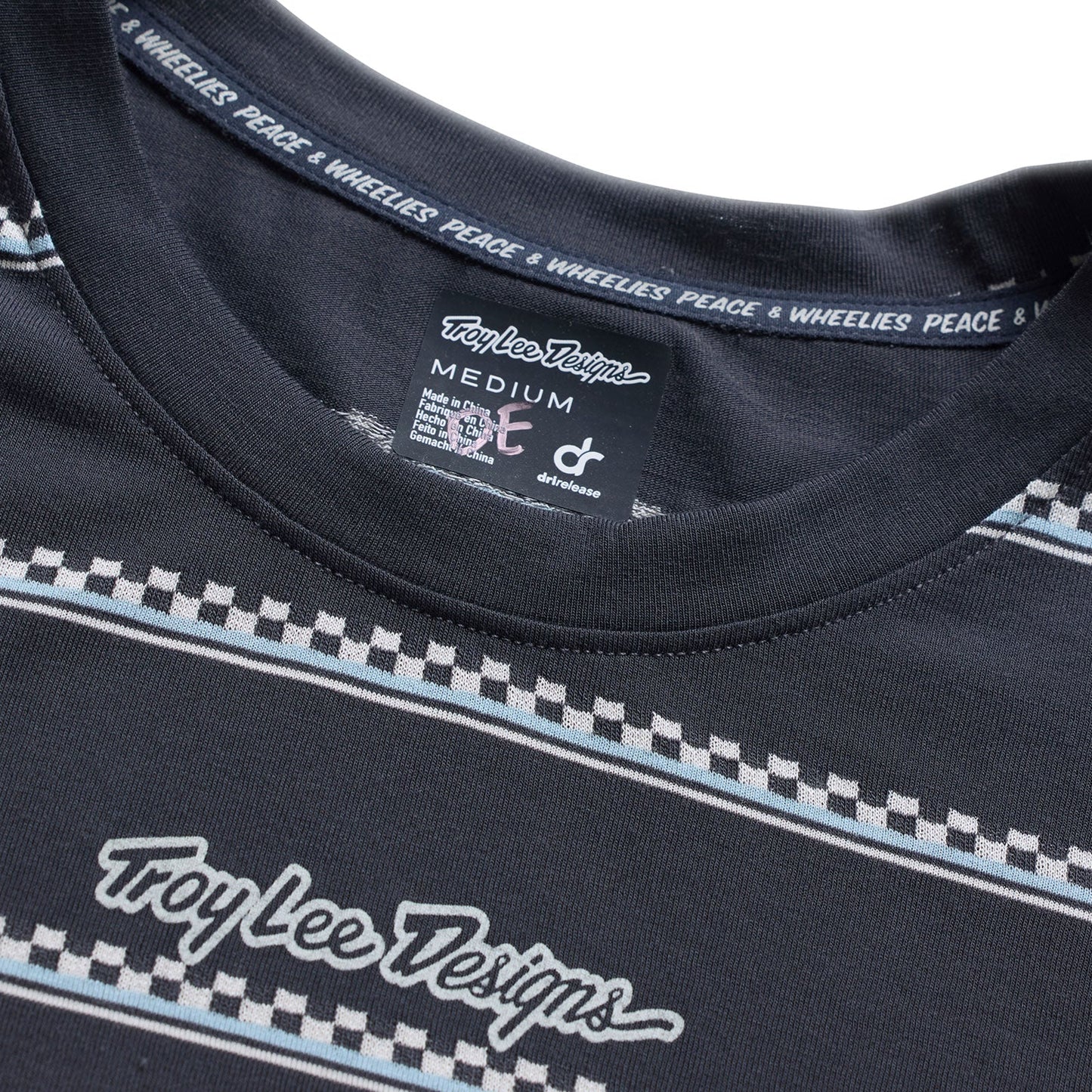 TROY LEE DESIGNS LILIUM RIDE CHECKED OUT Γυναικείο κοντομάνικο Jersey Carbon