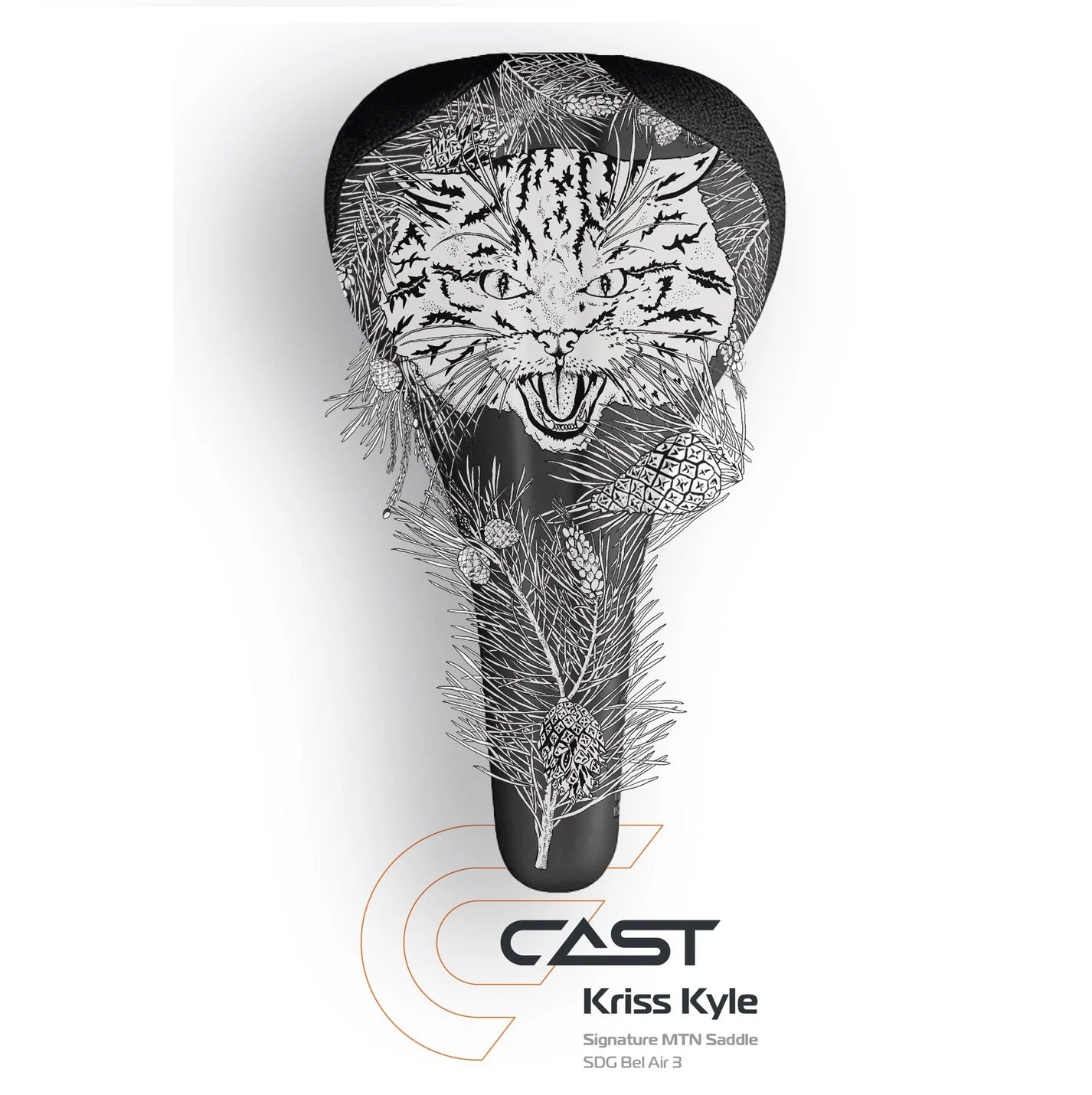 CAST SCOTTISH WILDCAT Kriss Kyle Signature Rails Lux Alloy σέλα