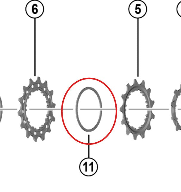 Αποστάτης κασέτας 12V SHIMANO για Dura Ace/Ultegra/105 1mm