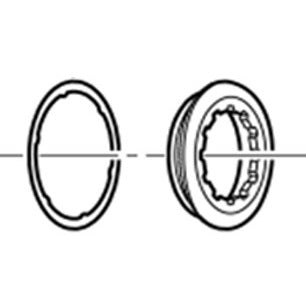 SHIMANO CS-9000 Cassette lock nut and washer