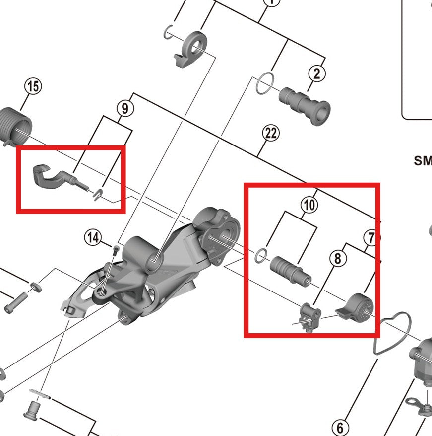 Κιτ σταθεροποιητή κλωβού SHIMANO RD-M9120-SGS