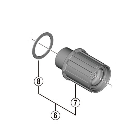 Σώμα ελεύθερου τροχού SHIMANO FH-RS470/171 Τύπος Shimano HG