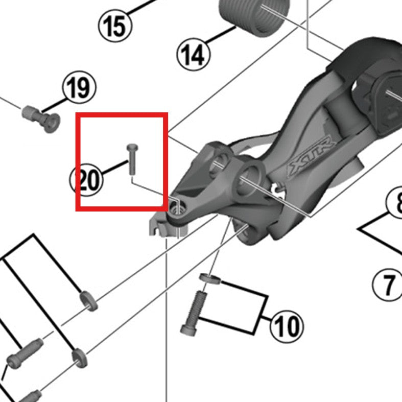 Κάλυμμα SHIMANO RD-M9000 με γλώσσα