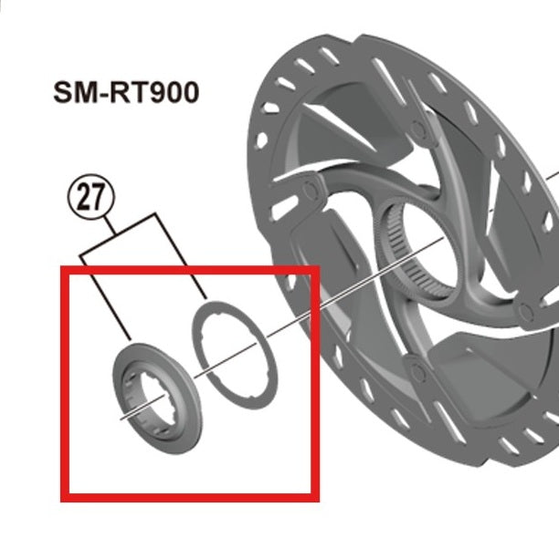 Εσωτερικό παξιμάδι κλειδώματος Center Lock SHIMANO SM-RT900
