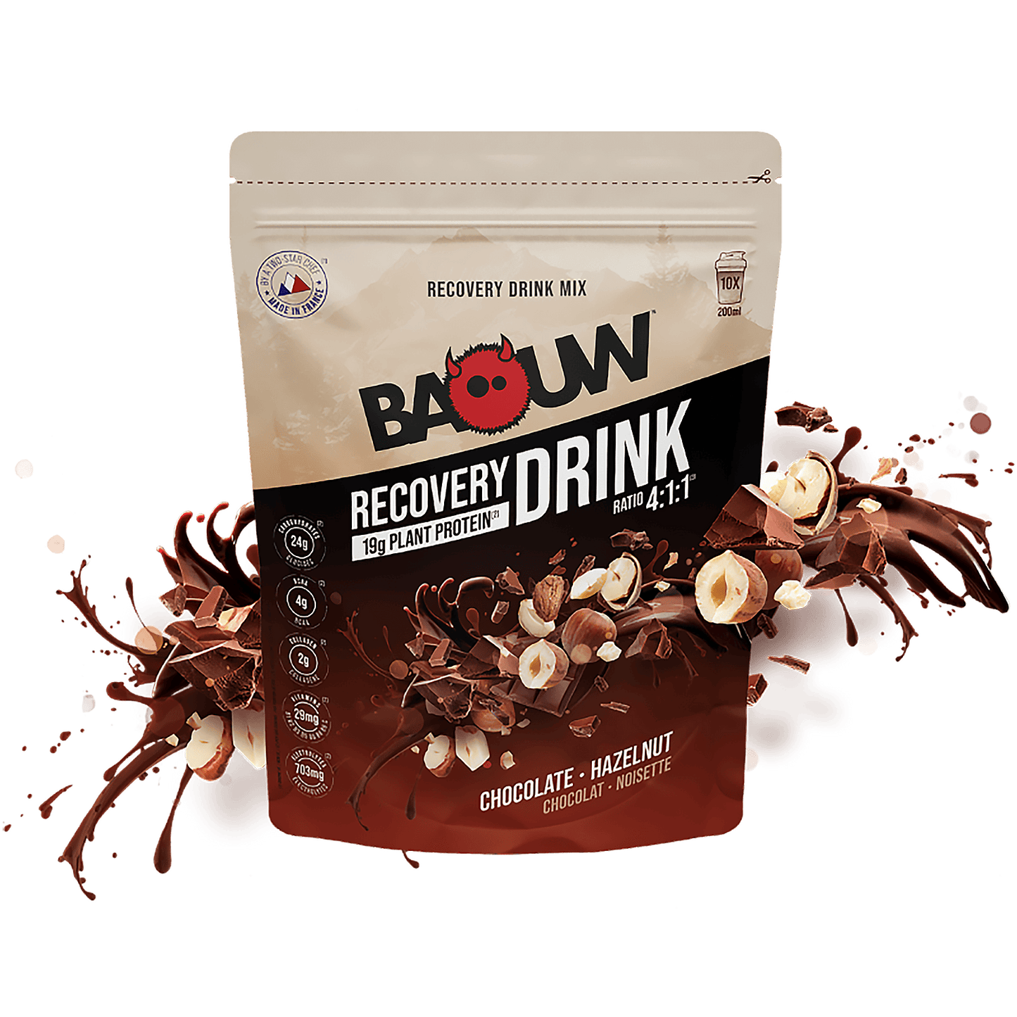 BAOUW RECOVERY Drink (500g) Σοκολάτα φουντούκι