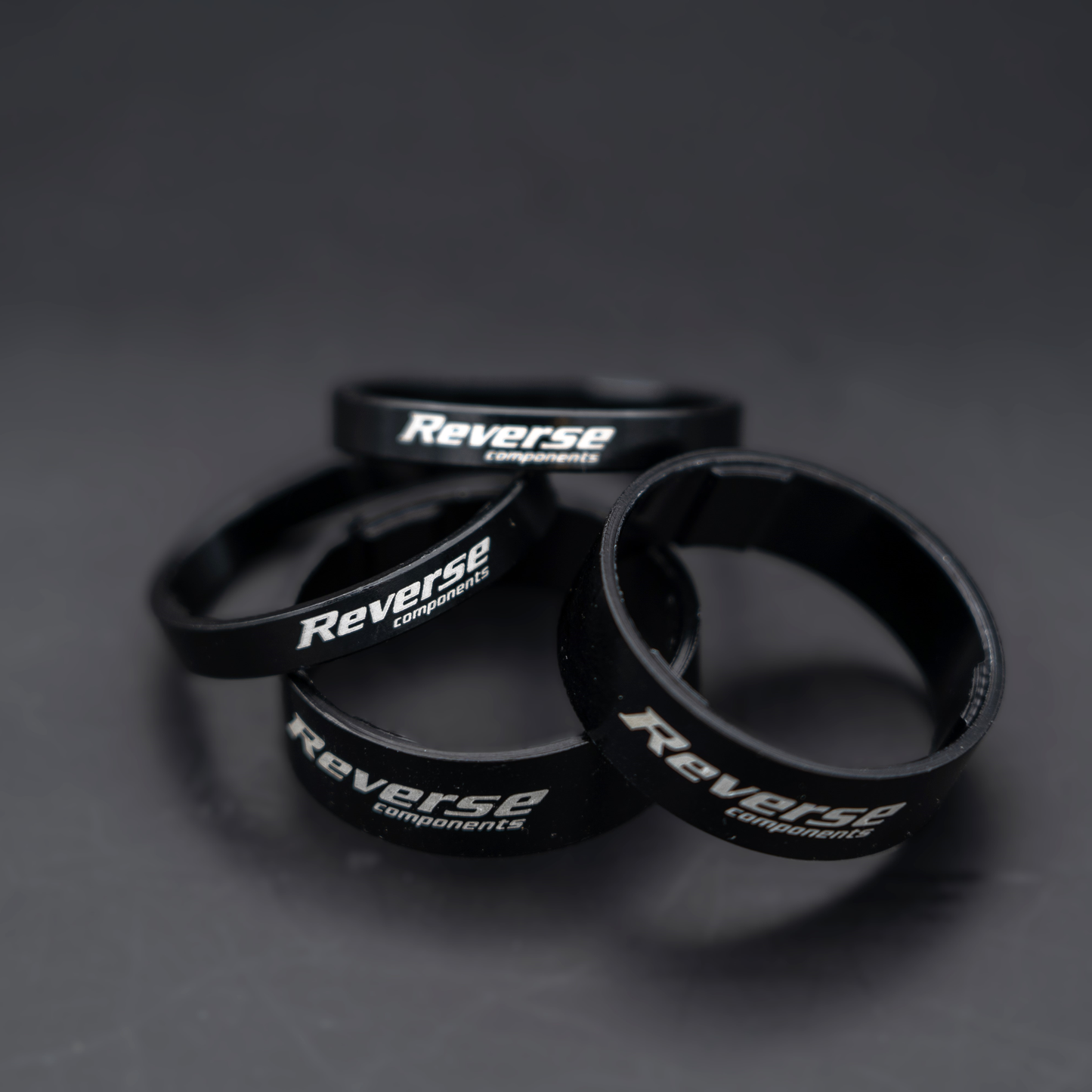 Kit Headset Spacers REVERSE Aluminium Ultra-Light 1"1/8 Black