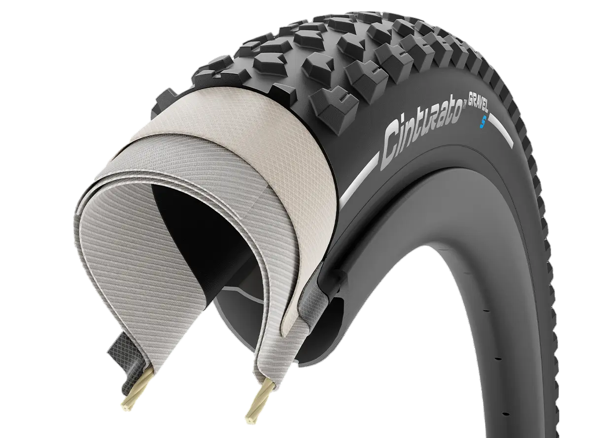 PIRELLI CINTURATO GRAVEL S 700x40c Tubeless Ready Μαύρο ελαστικό