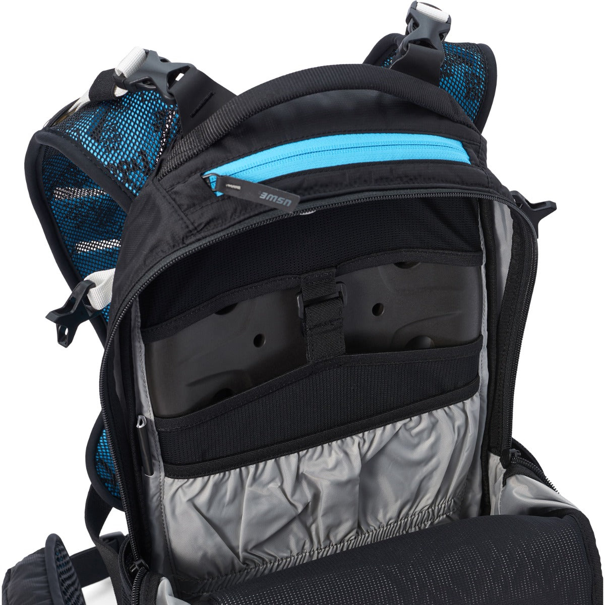 USWE FLOW 16 L Backpack with Integrated Dorsal Black/Blue