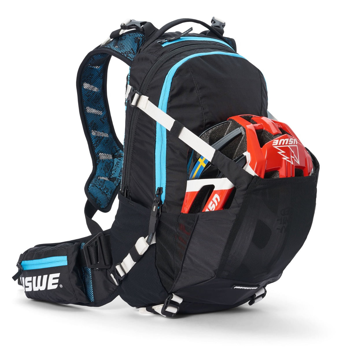 USWE FLOW 16 L Backpack with Integrated Dorsal Black/Blue