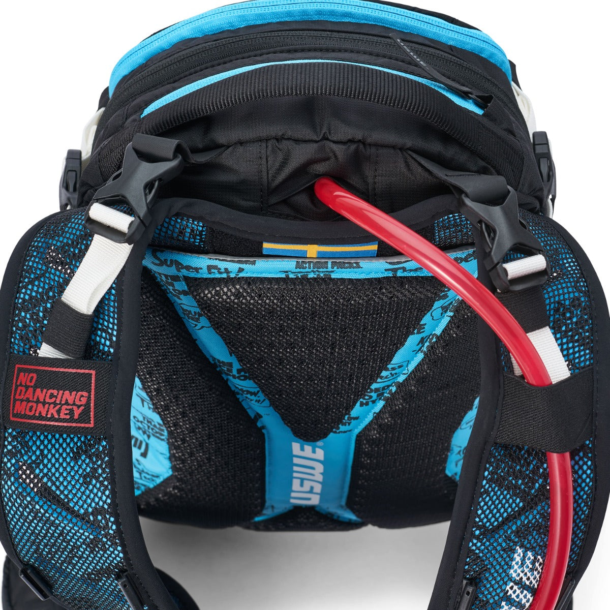 USWE FLOW 16 L Backpack with Integrated Dorsal Black/Blue