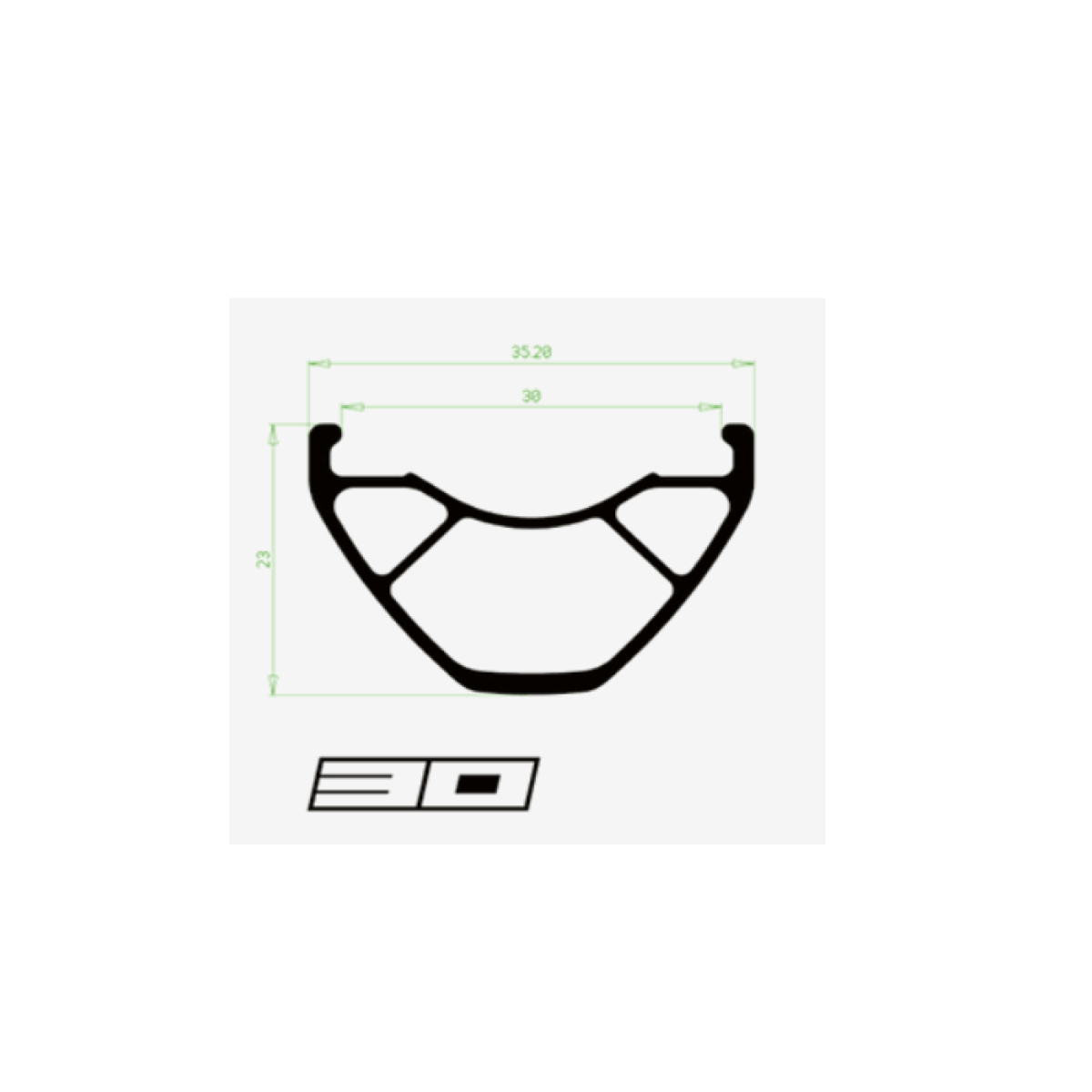 Ζεύγος τροχών HOPE FORTUS 30 W 29" PRO 5 15X110mm/12x148mm Boost Μαύρο