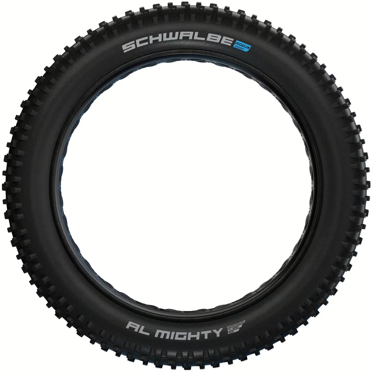 Ελαστικό SCHWALBE Al MIGHTY SuperGround Addix 26x4,80 Tubeless Easy, μαλακό, μαύρο