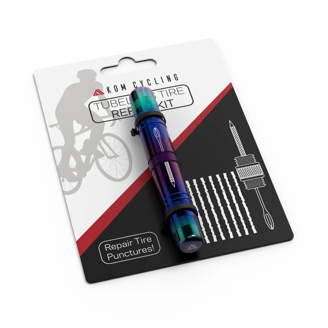 KOM CYCLING Κιτ επισκευής χωρίς σωλήνες Iridescent