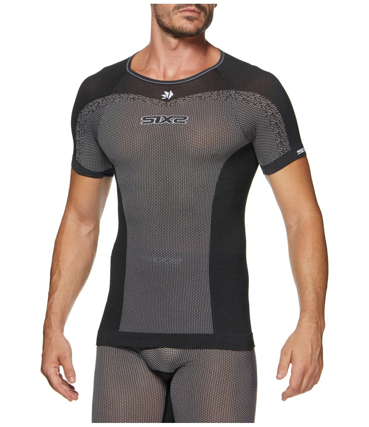 SIXS TS1L BT κοντομάνικο εσώρουχο Carbon Black