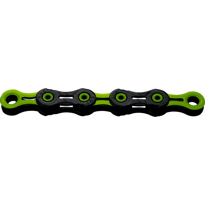 Chain 12 Speed KMC DLC12 Black/Green Waxed