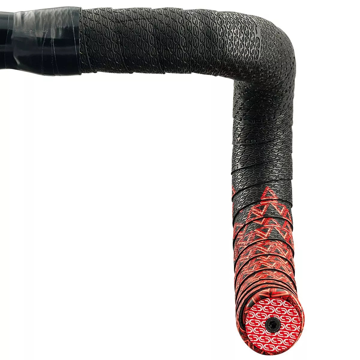 DEDA LOOP + END-PLUG Handlebar Tape, Black/Red