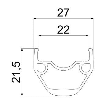 MAVIC ACCESS RG22 DISC (Center Lock) QR πίσω τροχός