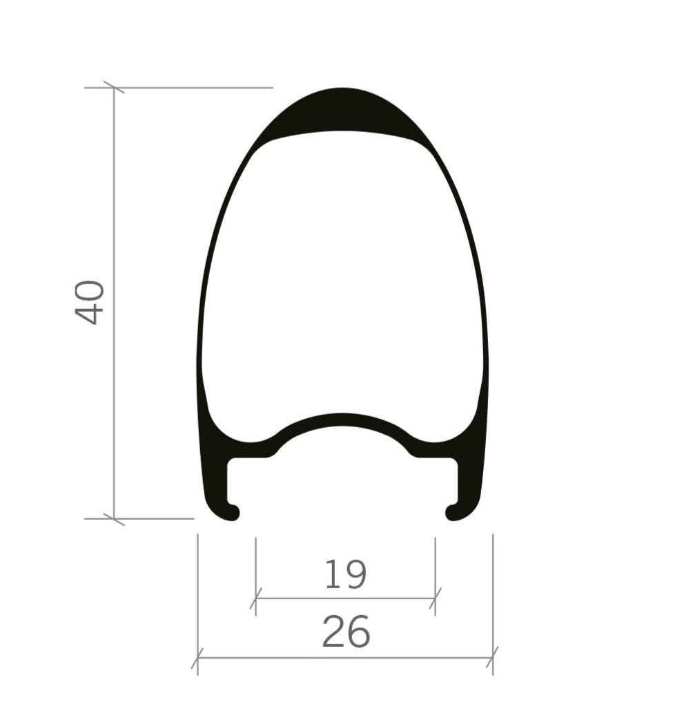 Ζεύγος τροχών Vision Metron 40 SL Tubeless Ready (Center Lock)