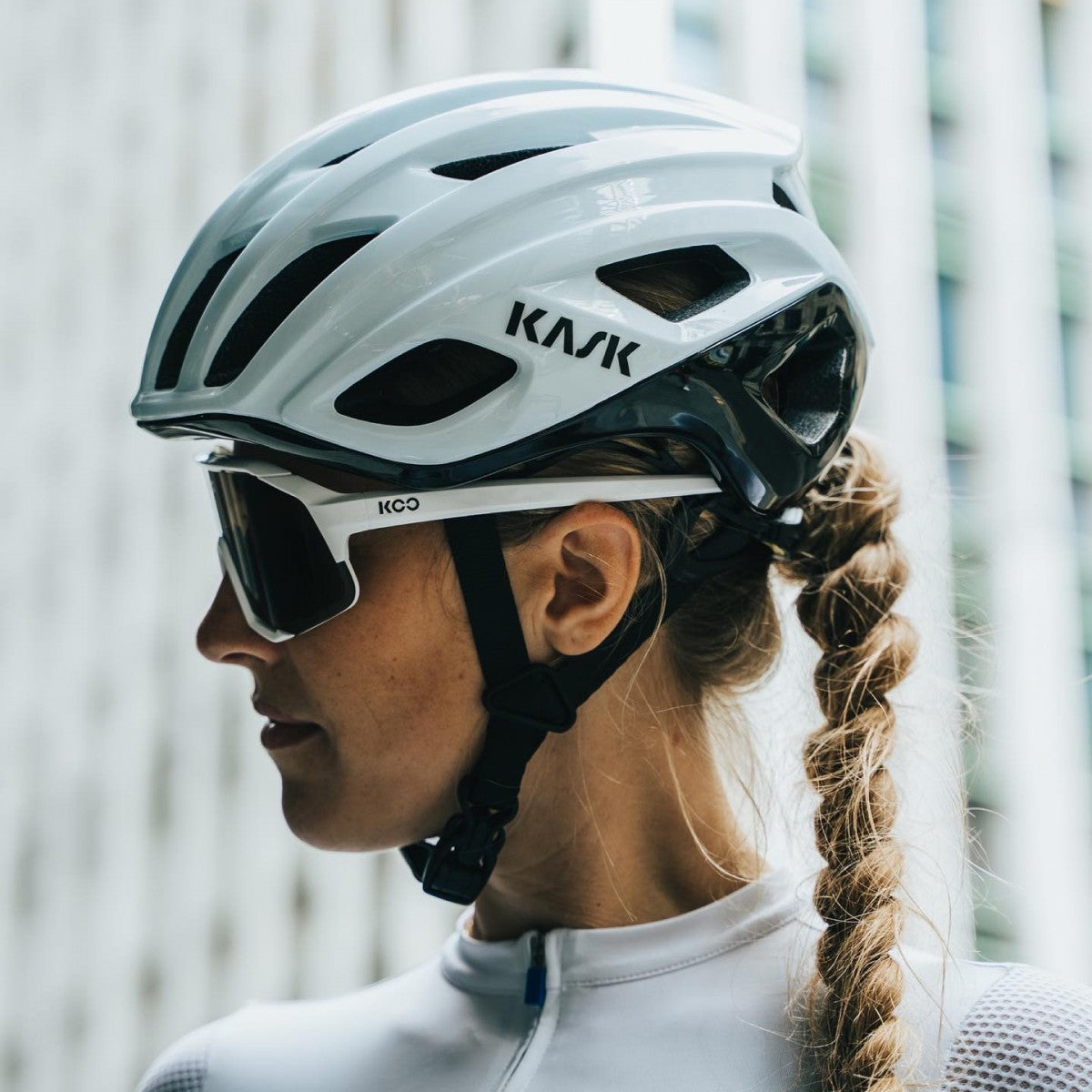 KASK MOJITO CUBED BICOLOR κράνος δρόμου Λευκό/μαύρο