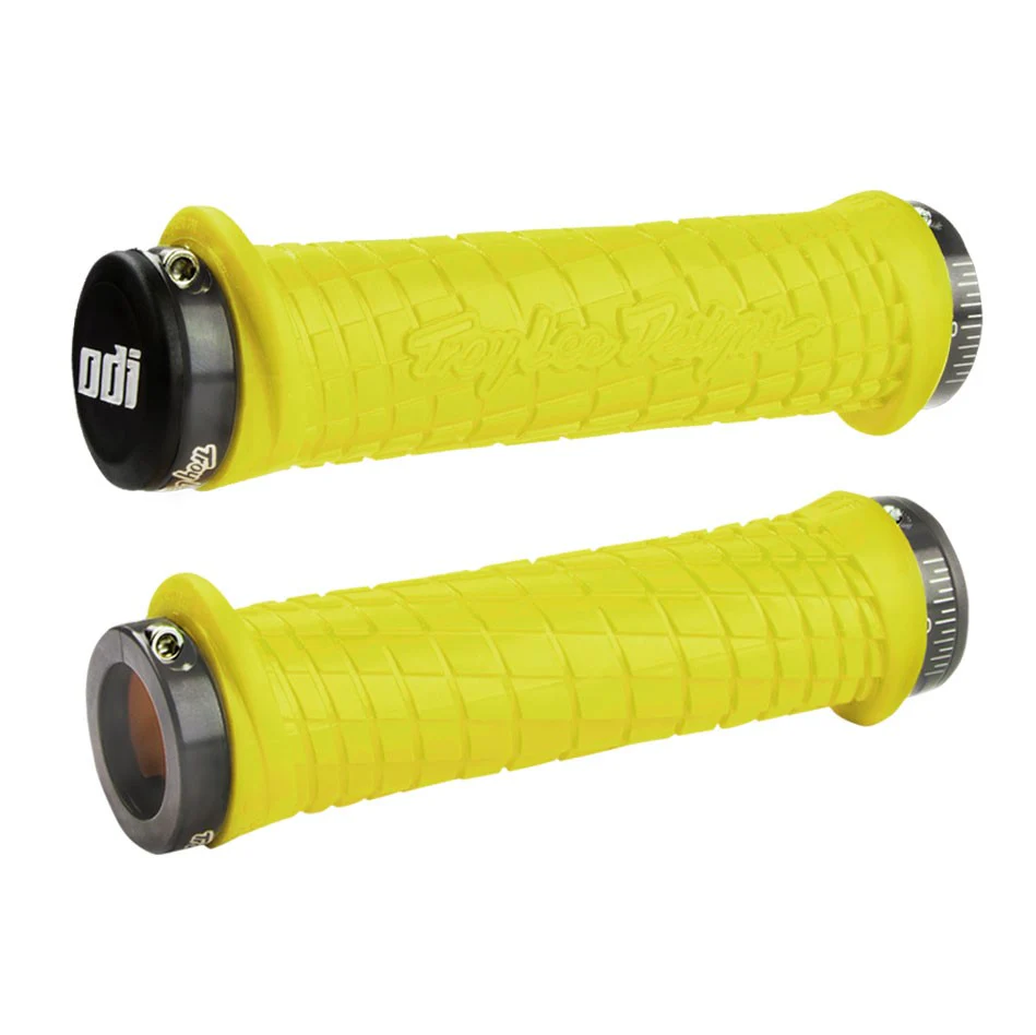 ODI TROY LEE DESIGNS Lock-On Grips, 130 mm, Yellow