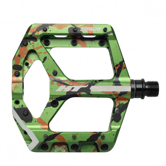 HT COMPONENTS ANS10 Camo Green Flat Pedals