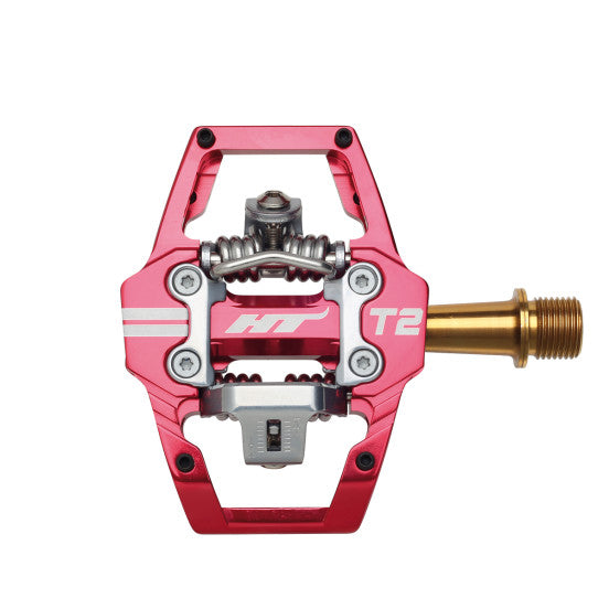 HT COMPONENTS ENDURO T2T Titanium pedals Red