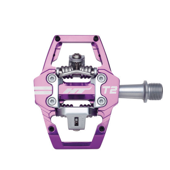 Πετάλια HT COMPONENTS ENDURO T2 Μωβ
