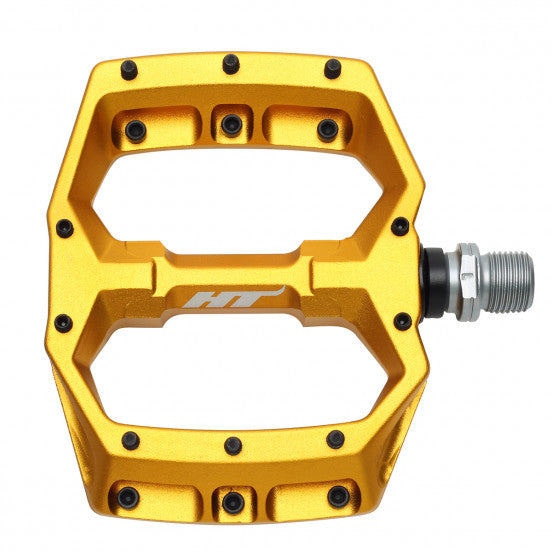 HT COMPONENTS Spider AF03 Gold επίπεδη πετάλια