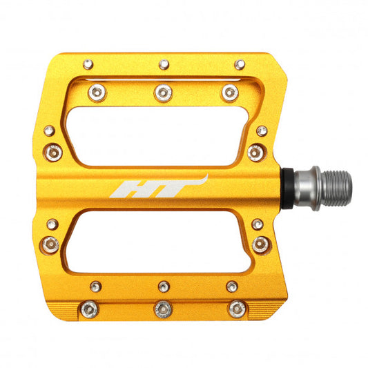 HT COMPONENTS NANO AN14A Gold flat pedals