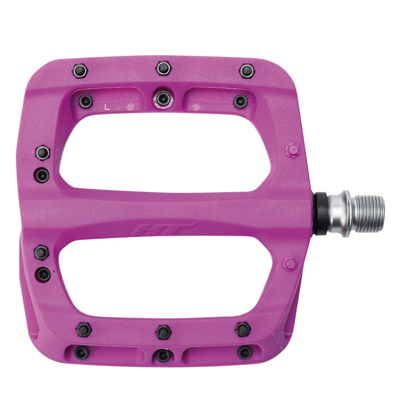 HT COMPONENTS NANO-P Flat Pedals PA03A Μωβ