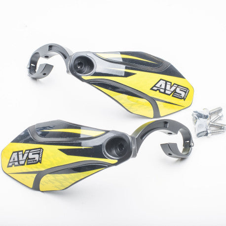 AVS KIT DECO Χειροφυλακτήρας Alu Tab Μαύρο/Κίτρινο