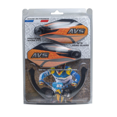 AVS KIT DECO Χειροφυλακτήρας Alu Leg Πορτοκαλί/Μαύρο