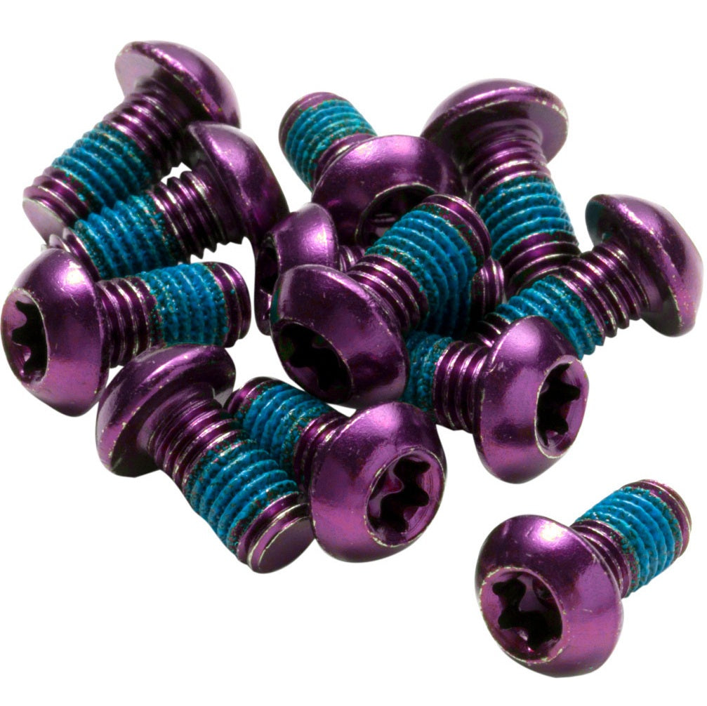 Σετ 12 βιδών δίσκου REVERSE COMPONENTS με βιολετί ανοδίωση