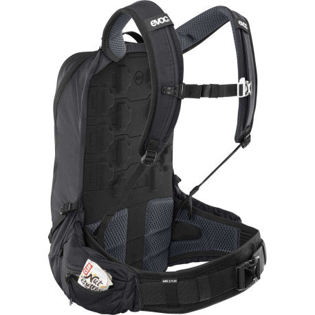 Σακίδιο πλάτης με ραχιαίο EVOC TRAIL PRO BLACKLINE 16 L Μαύρο