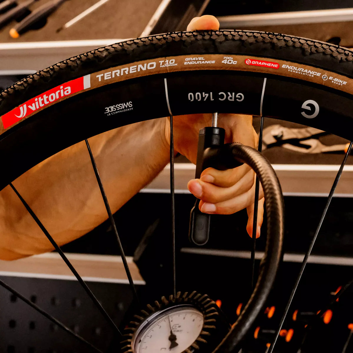 VITTORIA Terreno T10 hardpack 700x40c Gravel Endurance G2.0 Tubeless Ready Soft Beige Q2 2025 ελαστικό