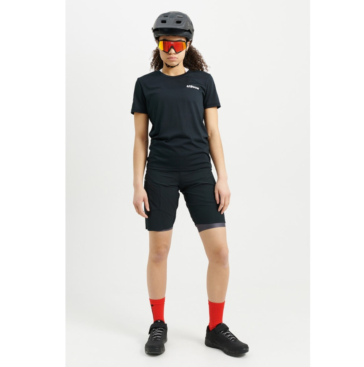 Γυναικείο USWE HYBRID MTB Short Μαύρο
