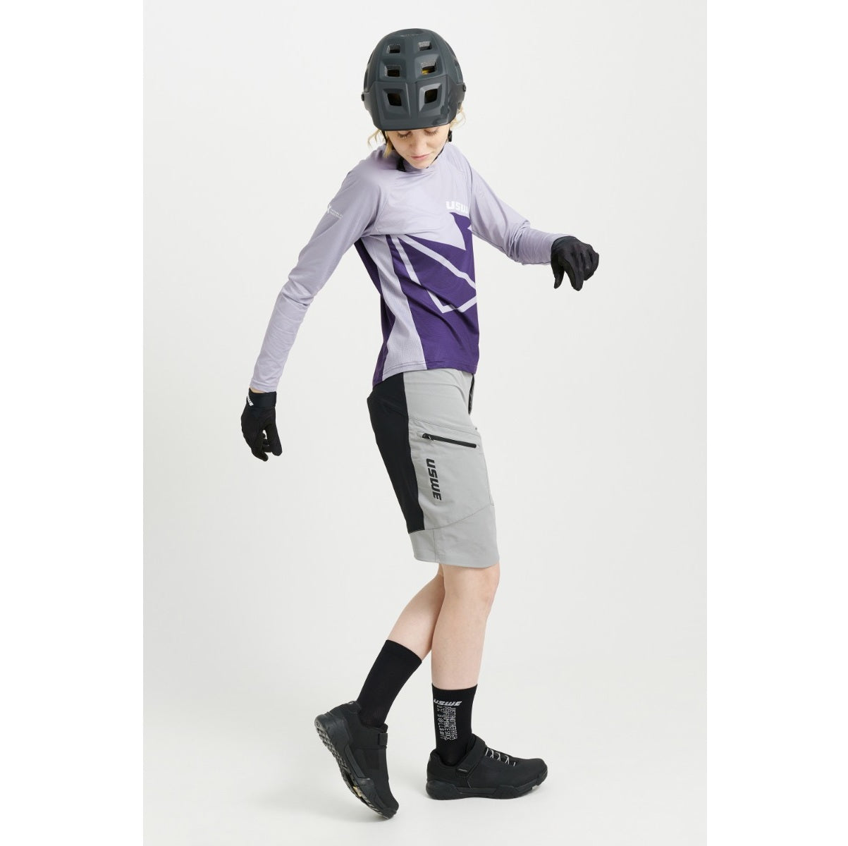 Γυναικείο USWE BERG MTB Long Sleeve Jersey Lavender