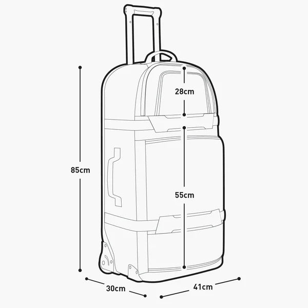 Βαλίτσα EVOC WORLD TRAVELLER 125L Μαύρο/λευκό