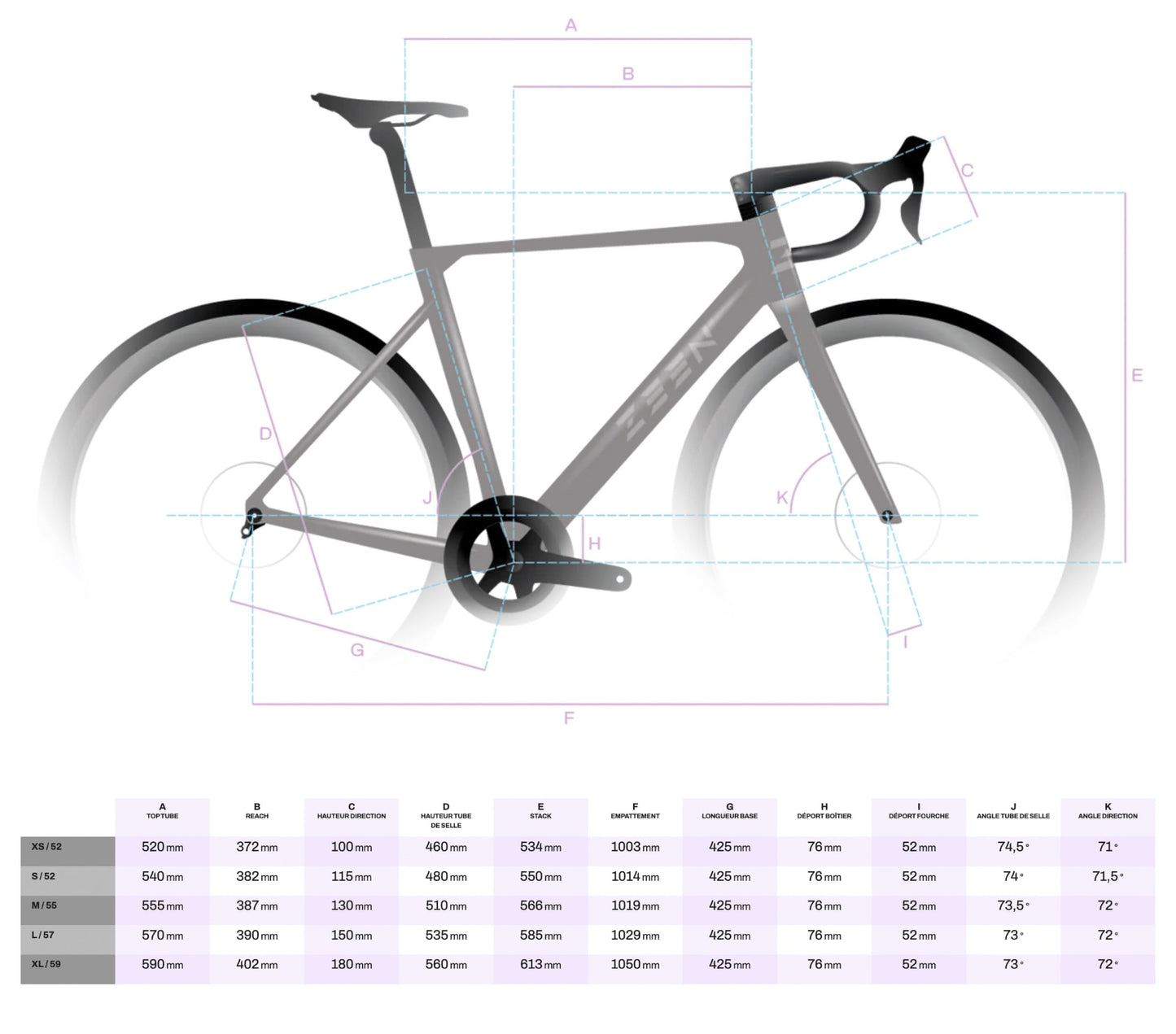 ZEEN X-RACE Frame Kit