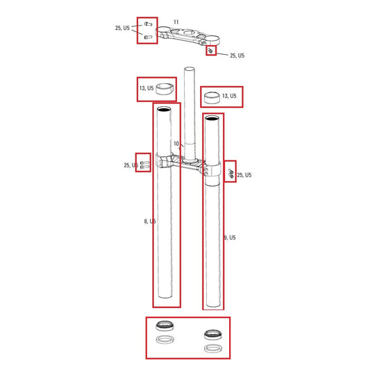 ROCKSHOX BOXXER D1 Κιτ αναβάθμισης δύτη (2024+)