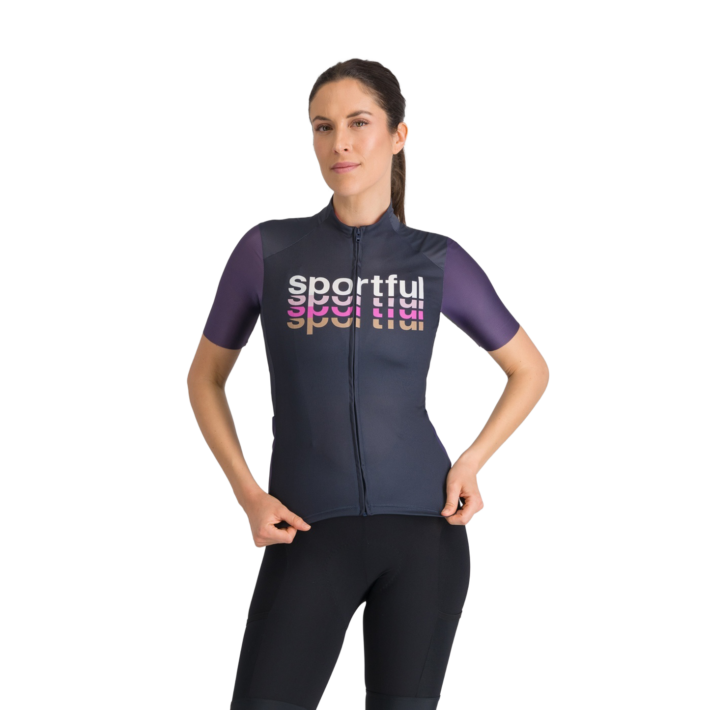 Women's SPORTFUL SUPERGIARA 2 LOGO Short Sleeve Jersey Navy