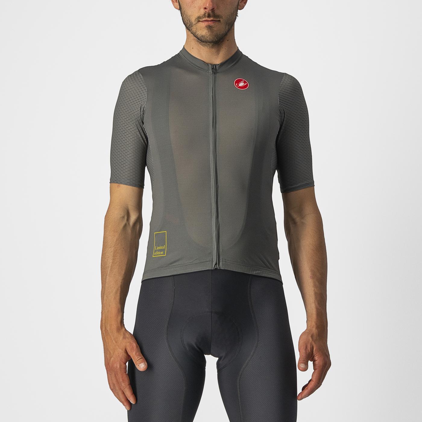 CASTELLI BREATHE ATTACK Κοντομάνικο Jersey Γκρι/πράσινο