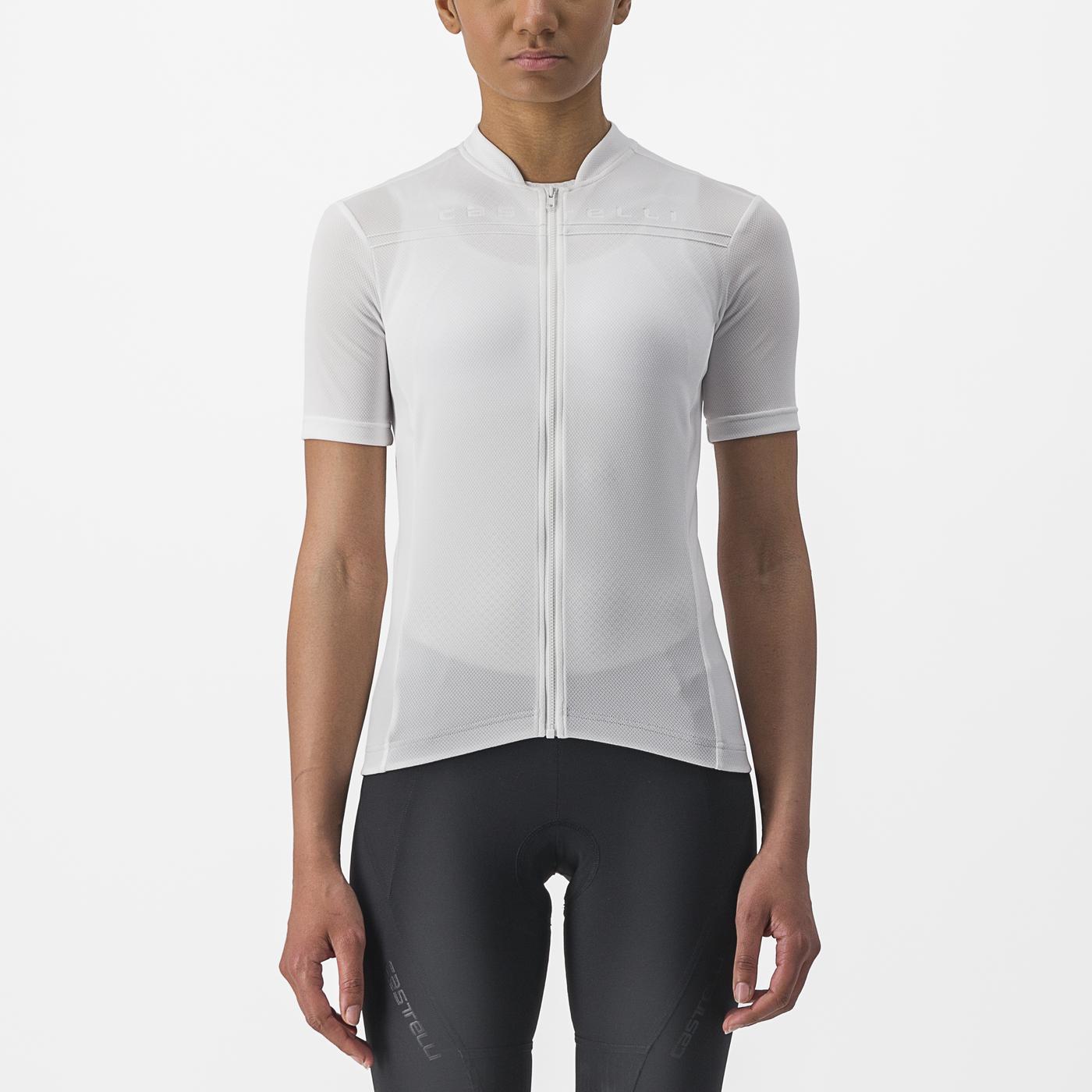 Γυναικείο CASTELLI ANIMA 4 Κοντομάνικο Jersey Λευκό