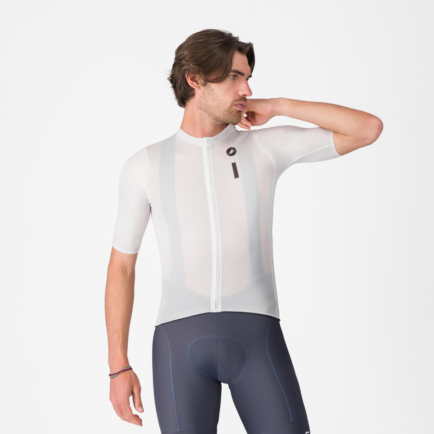 CASTELLI DRITTONE LOGO Short Sleeve Jersey White