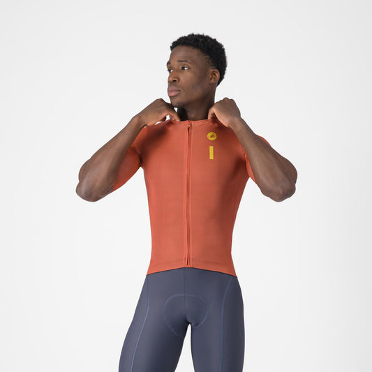 CASTELLI DRITTONE LOGO Κοντομάνικο Jersey Paprika