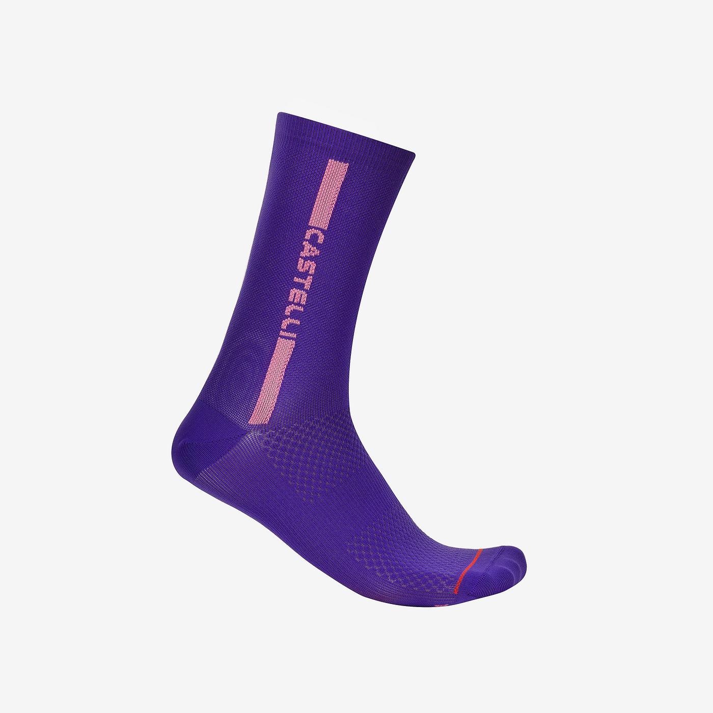 CASTELLI LINEA LOGO 15 Μωβ κάλτσες