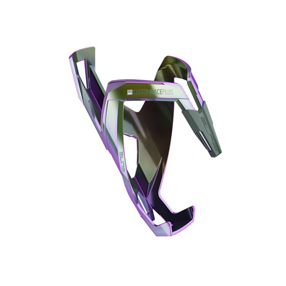 ELITE CUSTOM RACE PLUS bottle cage Green Violet Iridescent